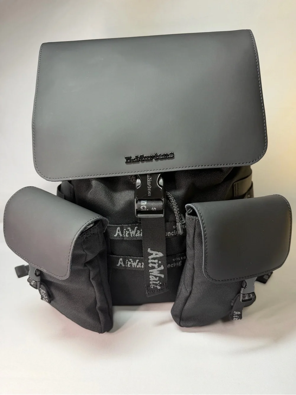 Dr. Martens AirWair Utility Backpack Detachable Pouches Black Rare